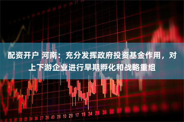 配资开户 河南：充分发挥政府投资基金作用，对上下游企业进行早期孵化和战略重组